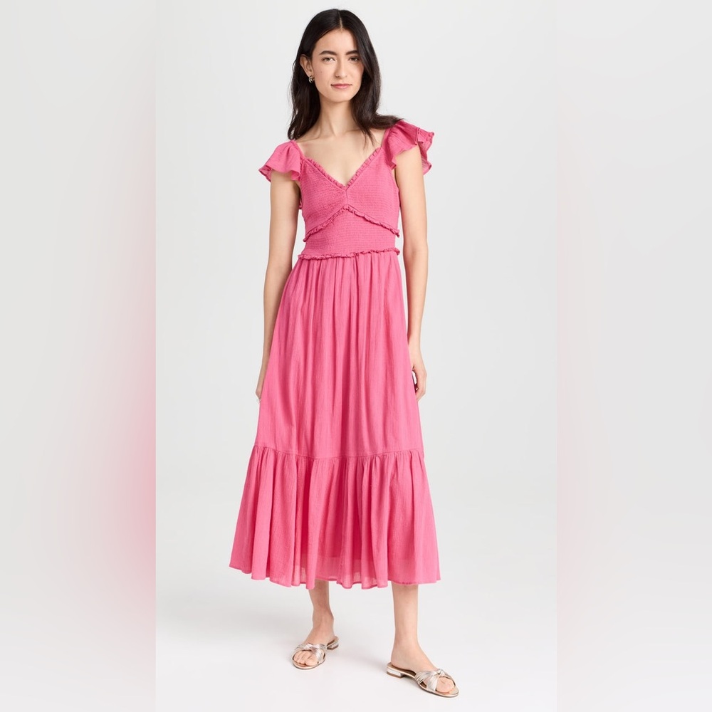NWT Loveshackfancy Katina Maxi Dress Strawberry Moon